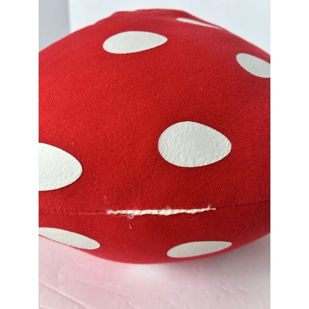 Sonoma Red Strawberry Shaped Throw Pillow Plush Maximalist Home Decor Satin Top